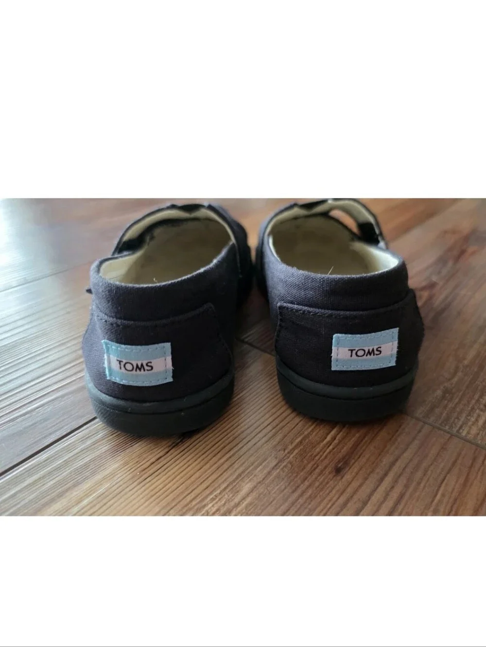 Toms Tiny Black Alpargata Toddler Size 11